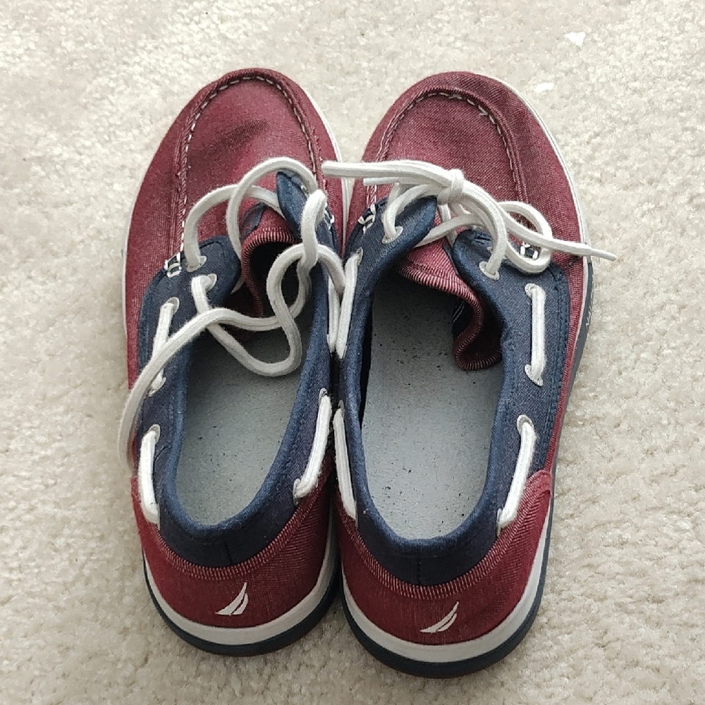 Nautica Kids' Burgundy and Navy Sneakers